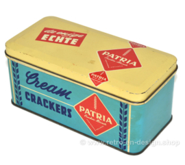 Lata vintage de galletas de crema Patria El único