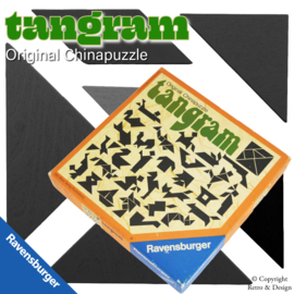 Tangram Vintage: Rompecabezas Chino Original por Ravensburger, 1976