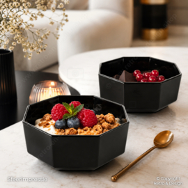 Dessert bowl by Arcoroc France, Octime black Ø 11,5 cm