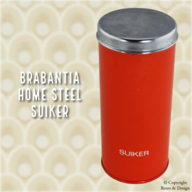 "La Belleza Naranja de Brabantia: Lata de Azúcar Vintage de los años 1960-1970"