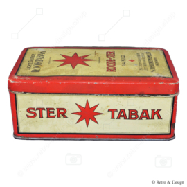 Caja de hojalata vintage para tabaco de Niemeijer “Roode-Ster Light Fragrant Smoking Tobacco”