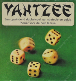 Vintage Yahtzee dobbelspel van MB uit 1976
