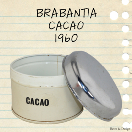Brocante voorraadbus van blik voor cacao vervaardigd door Brabantia