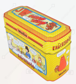 Vintage storage tin for WASA crispbread with Jack, Jacky and the Juniors by Jan Kruis
