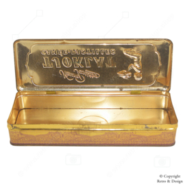 Boîte en Fer-Blanc Vintage Allongée pour Pastilles Camee TJOKLAT (Violet/Or)