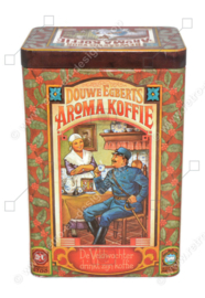 Vintage Douwe Egberts storage tin for Aroma Coffee, anno 1753