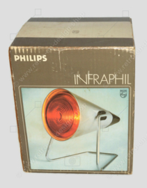 Vintage Infraphil HP3608 infrared heat lamp by Philips