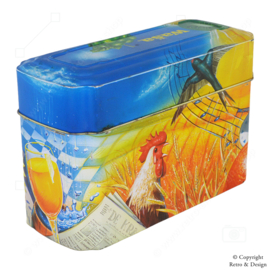 Lata de Almacenaje Vintage Wasa con Gallo y Abeja – Estilosa y Práctica para tu Knäckebröd