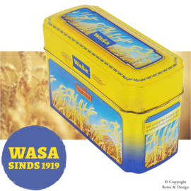 Lata Vintage Nostálgica para Wasa Knäckebröd – Una Pieza Atemporal de Historia