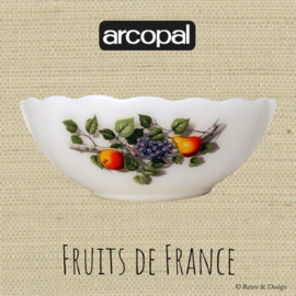 Large scalloped bowl, Arcopal Fruits de France Ø 23 cm