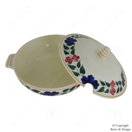 "Boerenbont Beauty: Vintage Société Céramique Serving Dish with History and Style!"