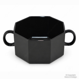 Soup bowl by Arcoroc France, Octime black Ø 10 cm