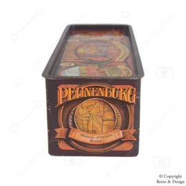 "Auténtica lata de almacenamiento vintage para pan de jengibre Peijnenburg: ¡Revive el pasado con un sabor delicioso!"