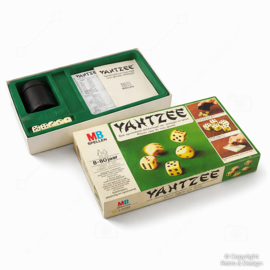 Vintage MB Yahtzee Dobbelspel – Compleet in Doos – 1976