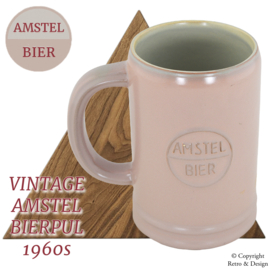 Chope de Bière Vintage Amstel : Un Témoin Intemporel des Années 1960