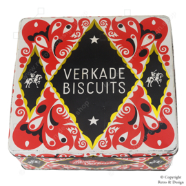 Vintage Verkade Blechdose „Die Mädchen von Verkade“ für gemischte Kekse