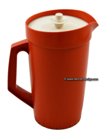 Jarro grande o jarra de agua en naranja / marrón por Tupperware, vintage