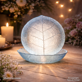 Arcoroc Aspen Deep Plate 21.5 cm – Leaf Design – Vintage Glass – France