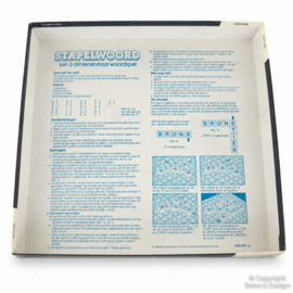 Vintage Stapelwoord – 3D Woordspel MB Spellen (1986)