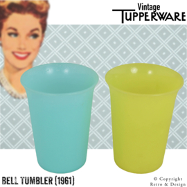 Herontdek de Retro Stijl: Tupperware Bell Tumblers - Tijdloze Elegante Drinkbekers