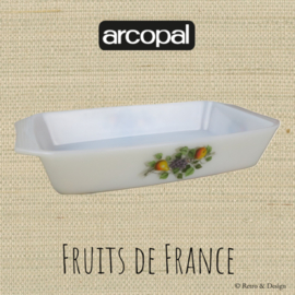 Plat à four ou cassolette rectangulaire Arcopal Fruits de France, Arcopal