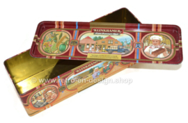 Vintage tin for gingerbread made by Klinkhamer, Groningen, with nostalgic images