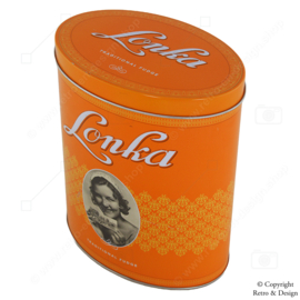 Lonka’s Oval Orange Retro Tin for Traditional Fudge: A Timeless Gem