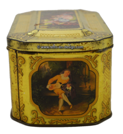 Vintage Blechdose für Tee von De Gruyter "goudmerk thee"