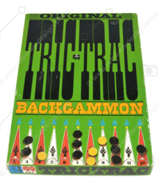 Vintage bordspel, Original Tric Trac Backgammon, Jumbo 1974