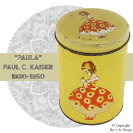 Vintage Biscuit or Cookie Tin "Paula" by Bakery Paul C. Kaiser