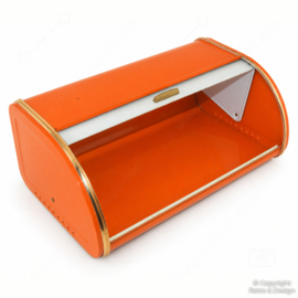 Boîte à pain vintage attribuée à Rossignol – Orange – Années 1970