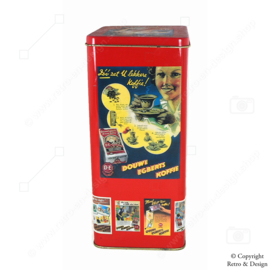 Lata de Café Retro Douwe Egberts: Nostalgia con Hermosos Anuncios Vintage