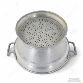 Aluminium vergiet / afdruippan – vintage – met handgrepen