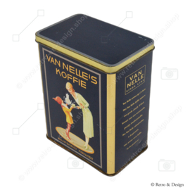 Vintage tin Van Nelle's Coffee, guarantees quality. With gnome Piggelmee