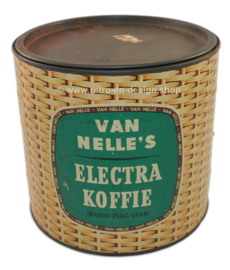 Vintage blik Van Nelle Electra Koffie