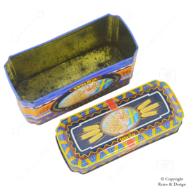 Auténtico lata de almacenamiento vintage de Wasa para knäckebröd – Diseño práctico y funcional