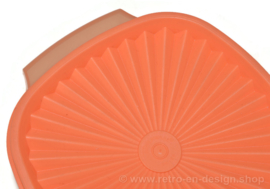 Hellorange Tupperware Servalierschale mit Sonnendeckel