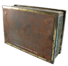 Large antique German tin by Meßmer Tee