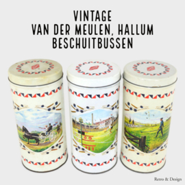 Série de boîtes à biscuits de Van der Meulen avec de vrais sports frisons 1964/1989