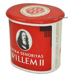 Vintage sigarenblik Willem II. Extra senoritas