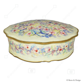 Betoverende Nostalgie: Vintage Koektrommel met Tijdloze Elegantie van Douwe Egberts