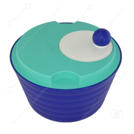 Blau/grüne Tupperware Expressions Salatschleuder