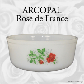 Arcopal Soufflé schaal met decor Rose de France Ø 21 cm