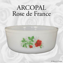 Arcopal Soufflé bowl with Rose de France pattern Ø 21 cm