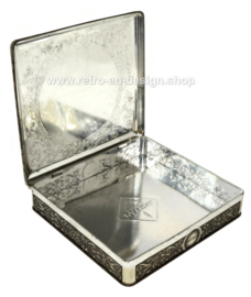 Beautiful square vintage biscuit tin by Patria