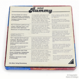Vintage Mini Rummy – Ravensburger 1981 | Compleet gezelschapsspel