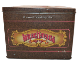 Gran caja de lata de puros vintage de Hofnar para Wilde Havana