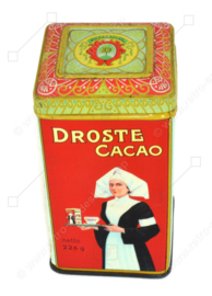 Vintage blikken trommel voor Droste Cacao netto 226 g
