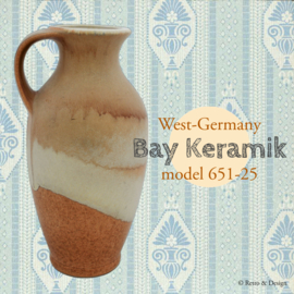 Bay Keramik vaas van aardewerk. West-Germany model 651-25