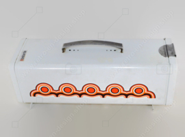 Boîte à pain d'épices vintage Brabantia blanche des années 1970 modèle "Bayon" avec planche à découper en bois